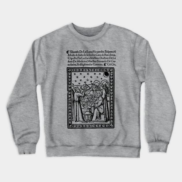 Renaissance Astronomers and Astrolabe Crewneck Sweatshirt by Pixelchicken